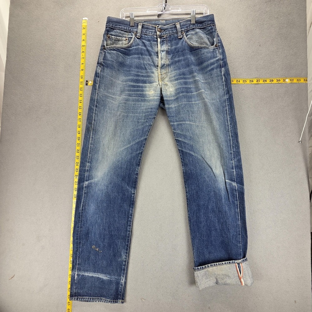 Vtg Diesel‎ Jeans Mens 33x33 Selvedge Keetar Straight Whiskers Honeycomb Italy